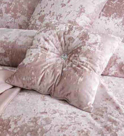 Crushed Velvet Blush Cushion